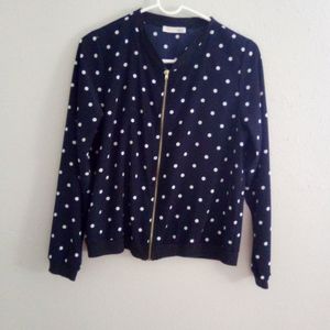 Agaci polka dot bomber jacket